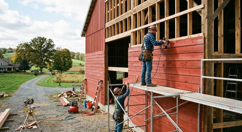 Barn Siding Installation in Orient, NY