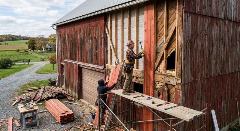 Barn Siding Replacement in Waterford, CT