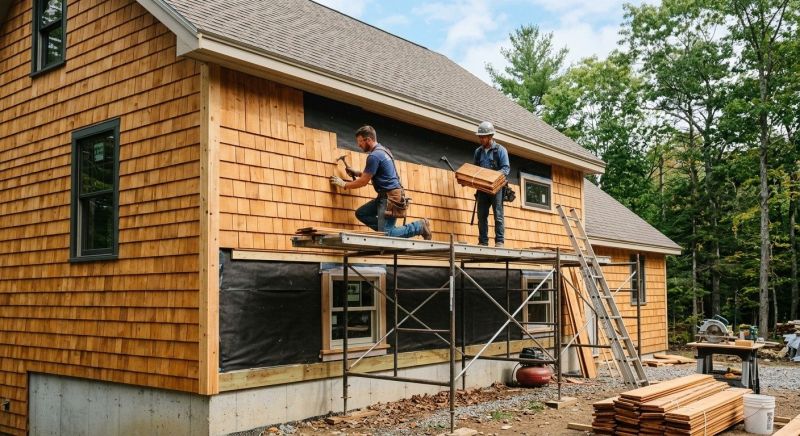 Cedar Siding Installation in Colchester, CT
