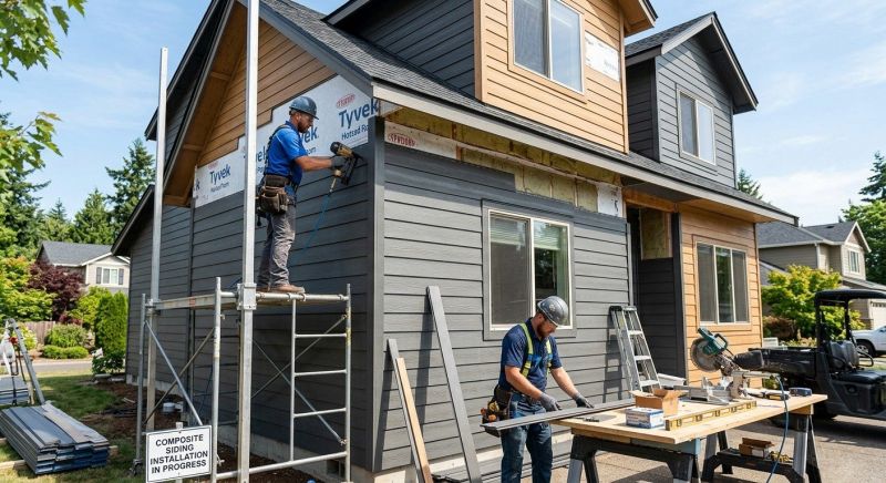 Composite Siding Installation in North Stonington, CT