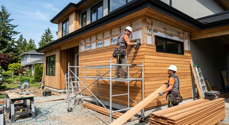 Faux Wood Siding Installation in Gales Ferry, CT
