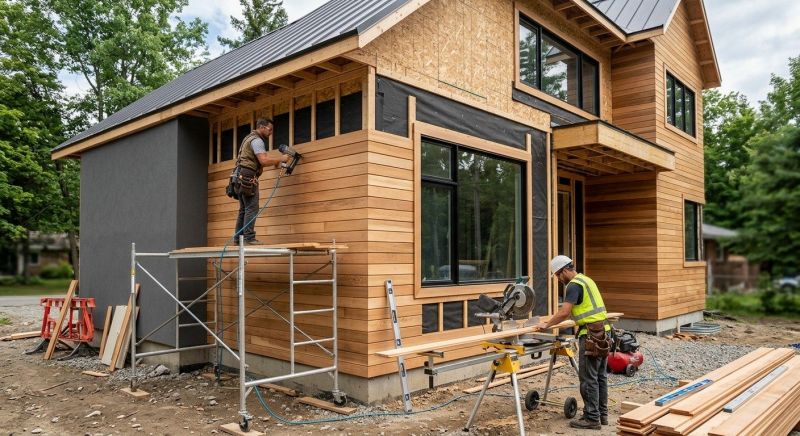 Faux Wood Siding Installation in Jewett City, CT