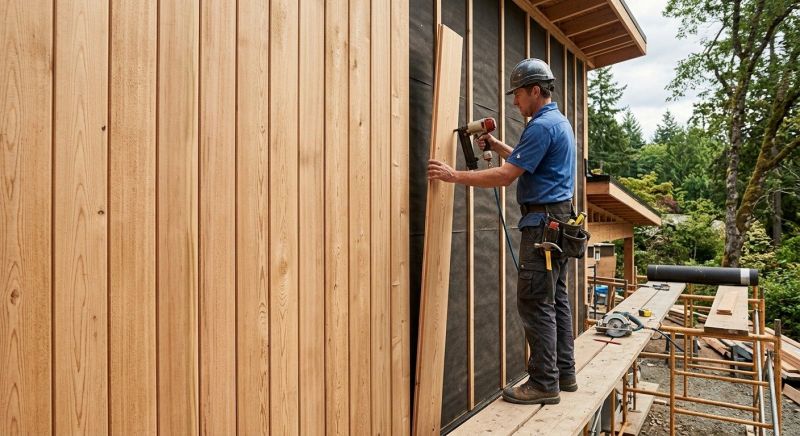 Faux Wood Siding Installation in Westerly, RI