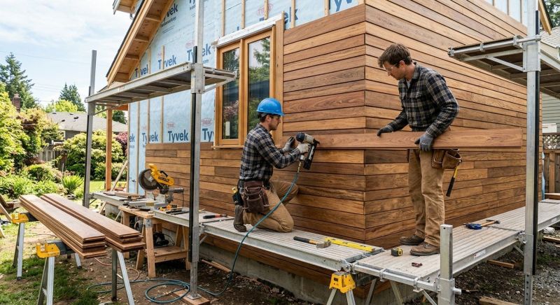 Hardwood Siding Installation in Exeter, RI