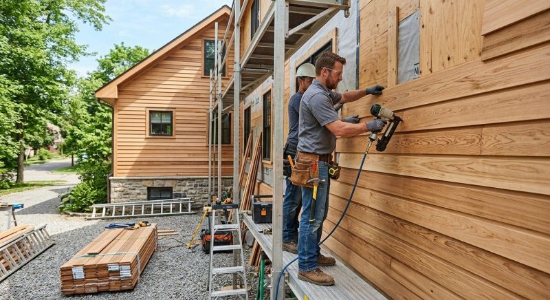 Hardwood Siding Installation in Quaker Hill, CT