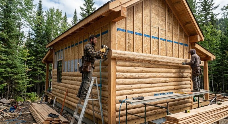 Log Siding Installation in Exeter, RI