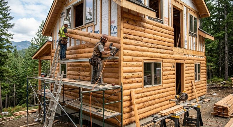 Log Siding Installation in Plainfield, CT