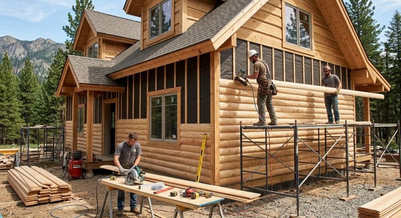 Log Siding Installation in Waterford, CT