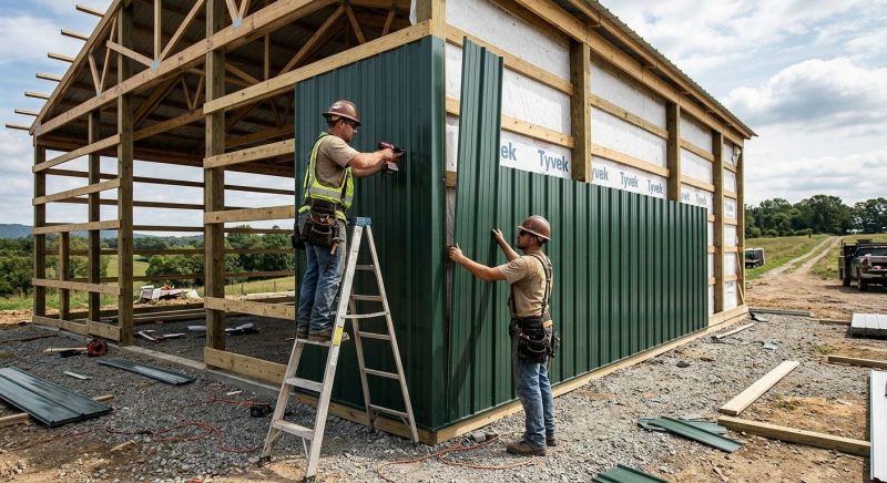 Pole Barn Siding Installation in Mystic, CT