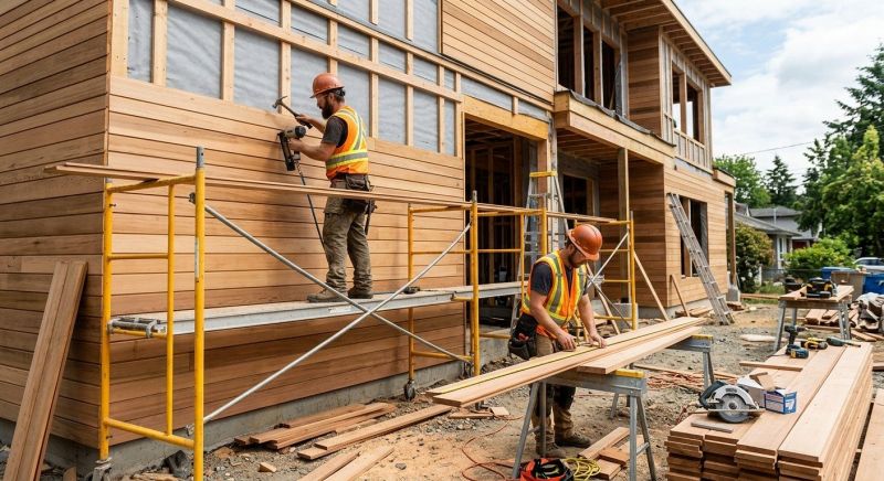 Wood Cladding Installation in Bradford, RI