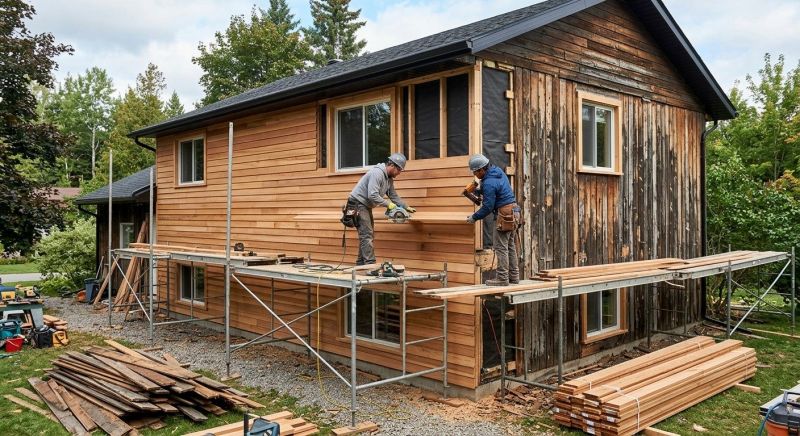 Wood Cladding Installation in Plainfield, CT